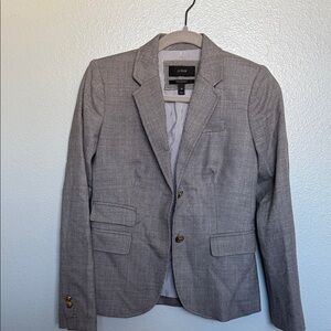 J. Crew Light Gray woman’s schoolboy blazer 00 wool blend
